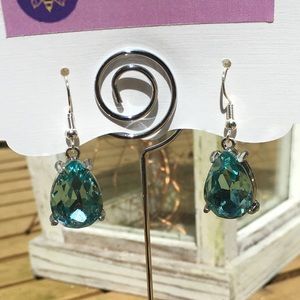 Handmade blue gemstone earrings